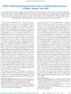 COVID19 Mortality Among American Indian and Alaska Native Persons  14 States JanuaryJune 2020