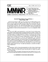 MMWR Morbidity and Mortality Weekly Report Vol 47 No 18 May 15 1998