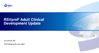 RSVpreF Adult Clinical Development Update