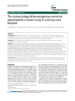 The epidemiology of hematogenous vertebral osteomyelitis a cohort study in a tertiary care hospital