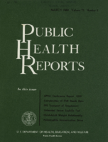 Public Health Reports  v 75  no 3  cover
