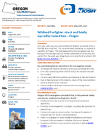 Wildland Firefighter struck and fatally injured by hazard treeOregon