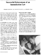 Successful enforcement of an immunization law