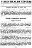 Public health reports  v 32 no 18 MAY 4 1917