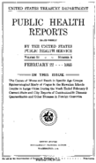 Public Health Reports  v 50 no 8  cover