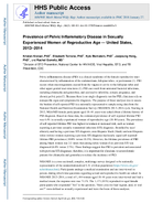 Prevalence of Pelvic Inflammatory Disease in Sexually Experienced Women of Reproductive Age  United States 20132014
