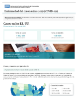 Casos de enfermedad del coronavirus COVID19 casos en los EE UU ltima actualizacin 1 de junio del 2020
