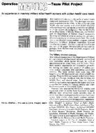 Operation MEDIHC  Texas pilot project An experience in meshing military allied health workers with civilian health card needs