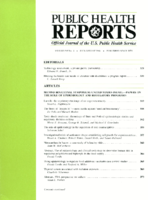 Public Health Reports  v 99  no 4  cover