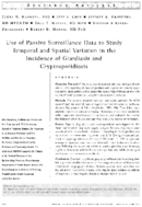 Use of passive surveillance data to study temporal and spatial variation in the incidence of giardiasis and cryptosporidiosis