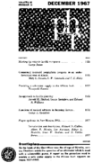 Public Health Reports  v 82 no 12 December 1967  table of contents