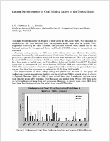 Recent Developments in Coal Mining Safety in the United States