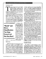 Racial and ethnic classification two steps forward and one step back