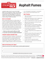 Toolbox Talk Asphalt Fumes