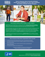 National Diabetes Prevention Program Keys to Success How to Enroll and Retain People with Disabilities in Your Type 2 Diabetes Prevention Lifestyle Change Program