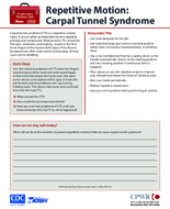Construction Toolbox Talk Repetitive Motion Carpal Tunnel Syndrome