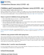 Children and Coronavirus Disease 2019 COVID19 March 23 2020