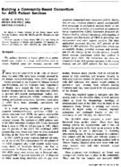 Building a communitybased consortium for AIDS patient services