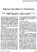 Influenza Surveillance In Pennsylvania