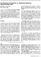 Do Increases In Payments For Obstetrical Deliveries Affect Prenatal Care