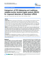 Comparison of PCR ribotyping and multilocus variablenumber tandemrepeat analysis MLVA for improved detection of Clostridium difficile