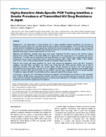 HighlySensitive AlleleSpecific PCR Testing Identifies a Greater Prevalence of Transmitted HIV Drug Resistance in Japan