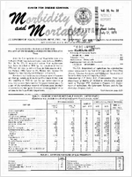 Morbidity and Mortality Weekly Report Vol 20 No 28 week ending July 17 1971