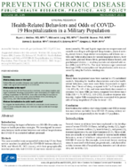 HealthRelated Behaviors and Odds of COVID19 Hospitalization in a Military Population