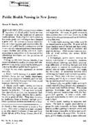 Public health nursing in New Jersey