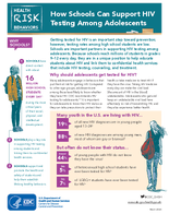 How Schools Can Support HIV Testing Among Adolescents