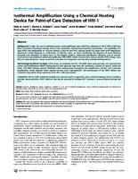 Isothermal Amplification Using a Chemical Heating Device for PointofCare Detection of HIV1