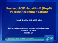 Revised ACIP hepatitis B HepB vaccine recommendations