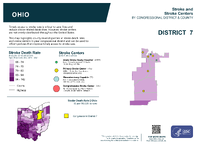 OH Congressional District 07 Stroke and Stroke Centers Map 118th Congress