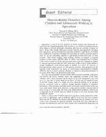 Musculoskeletal disorders among children and adolescents working in agriculture