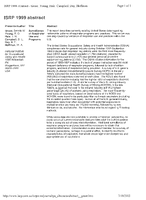 Surveillance of Respirator Use and Programs