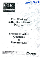 Coal Workers XRay Surveillance Program Frequently Asked Questions  Resource List