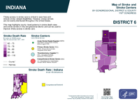 IN Congressional District 06 Stroke and Stroke Centers Map 119th Congress
