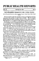 Weekly Reports for JANUARY 30 1931