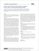 Poison Center Data for Public Health Surveillance Poison Center and Public Health Perspectives