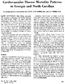 Cardiovascular disease mortality patterns in Georgia and North Carolina