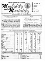 Morbidity and Mortality Weekly Report Vol 24 No 29 week ending July 12 1975