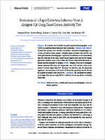 Evaluation of a Rapid Detection Influenza Virus A Antigens Kit Using Paired Serum Antibody Test