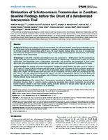 Elimination of Schistosomiasis Transmission in Zanzibar Baseline Findings before the Onset of a Randomized Intervention Trial