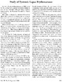 Study of systemic lupus erythematosus