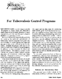 Service statistics for tuberculosis control programs