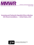 Morbidity and Mortality Weekly Report Recommendations and Reports March 10 2023  Vol 72  No RR1