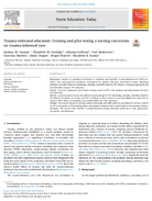 TraumaInformed Education Creating and Pilot Testing a Nursing Curriculum on TraumaInformed Care
