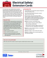 Construction Toolbox Talk Electrical Safety Extension Cords