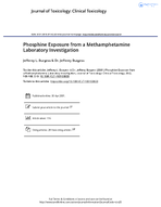 Phosphine Exposure from a Methamphetamine Lab Investigation