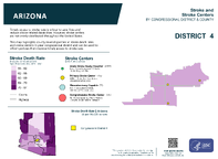 AZ Congressional District 04 Stroke and Stroke Centers Map 118th Congress